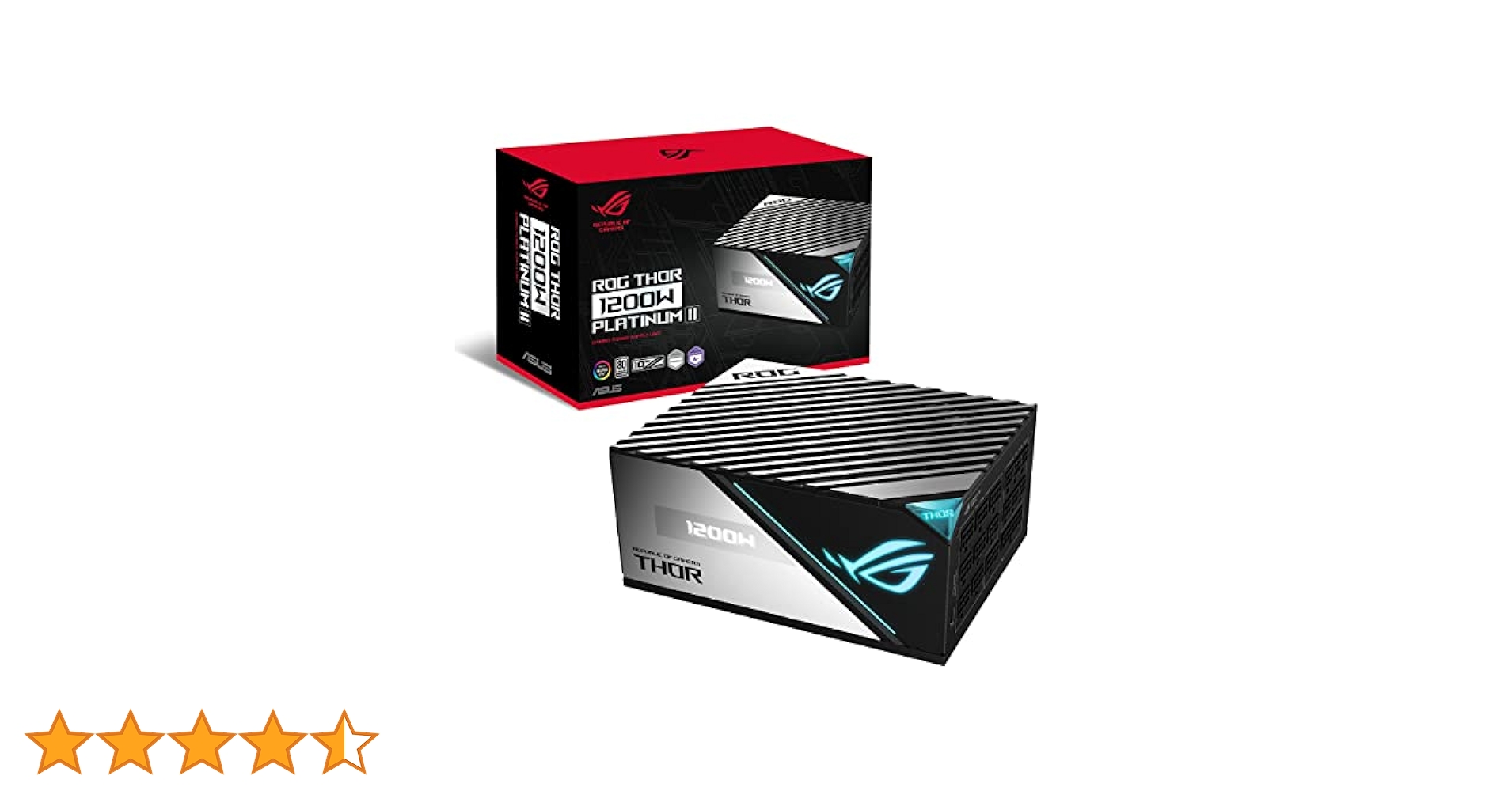 ROG THOR 1200W PLATINUM II 【新品・未使用】 ROG Thor 1200W Platinum II - Quietest PSU in its class.